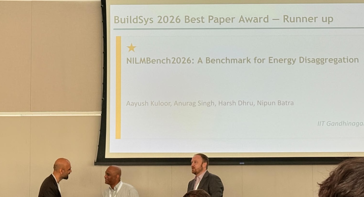BuildSys 2026 Best Paper Runner-Up ceremony